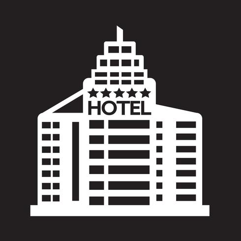 Icono de hotel símbolo signo vector