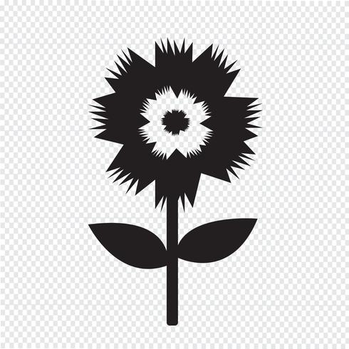 Flower icon  symbol sign vector