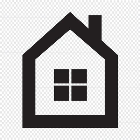 home icon  symbol sign vector