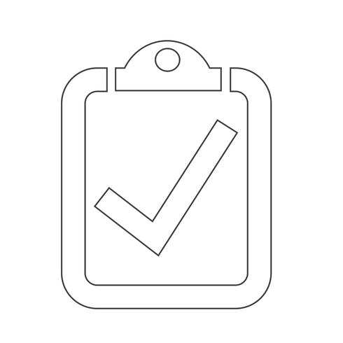 checklist icon  symbol sign vector