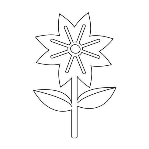 Flower icon  symbol sign vector