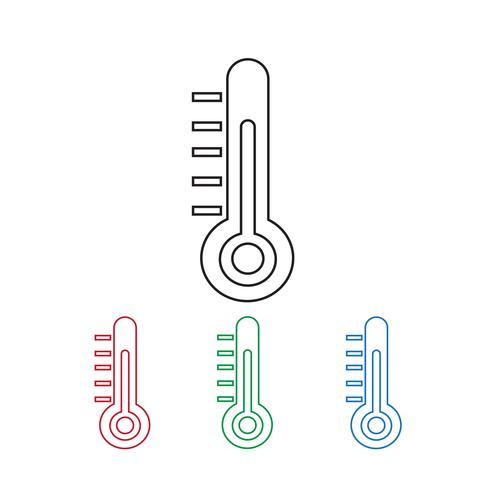 Thermometer icon  symbol sign vector