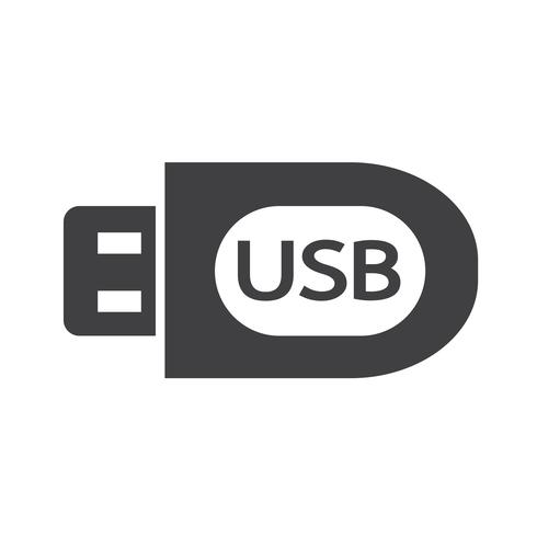 usb icon  symbol sign vector