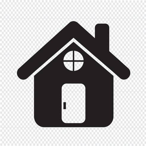 home icon  symbol sign vector