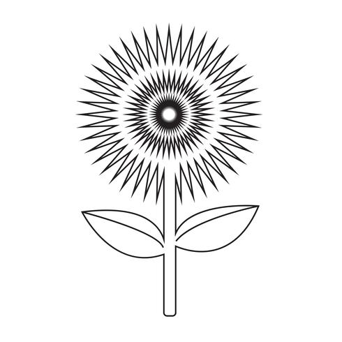 Flower icon  symbol sign vector