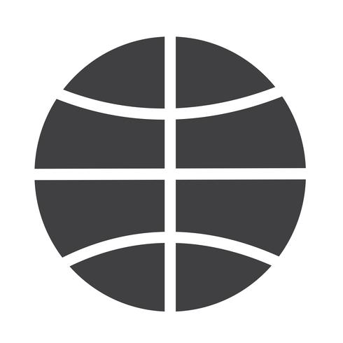 icono de baloncesto símbolo signo vector