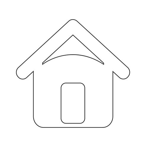 home icon  symbol sign vector