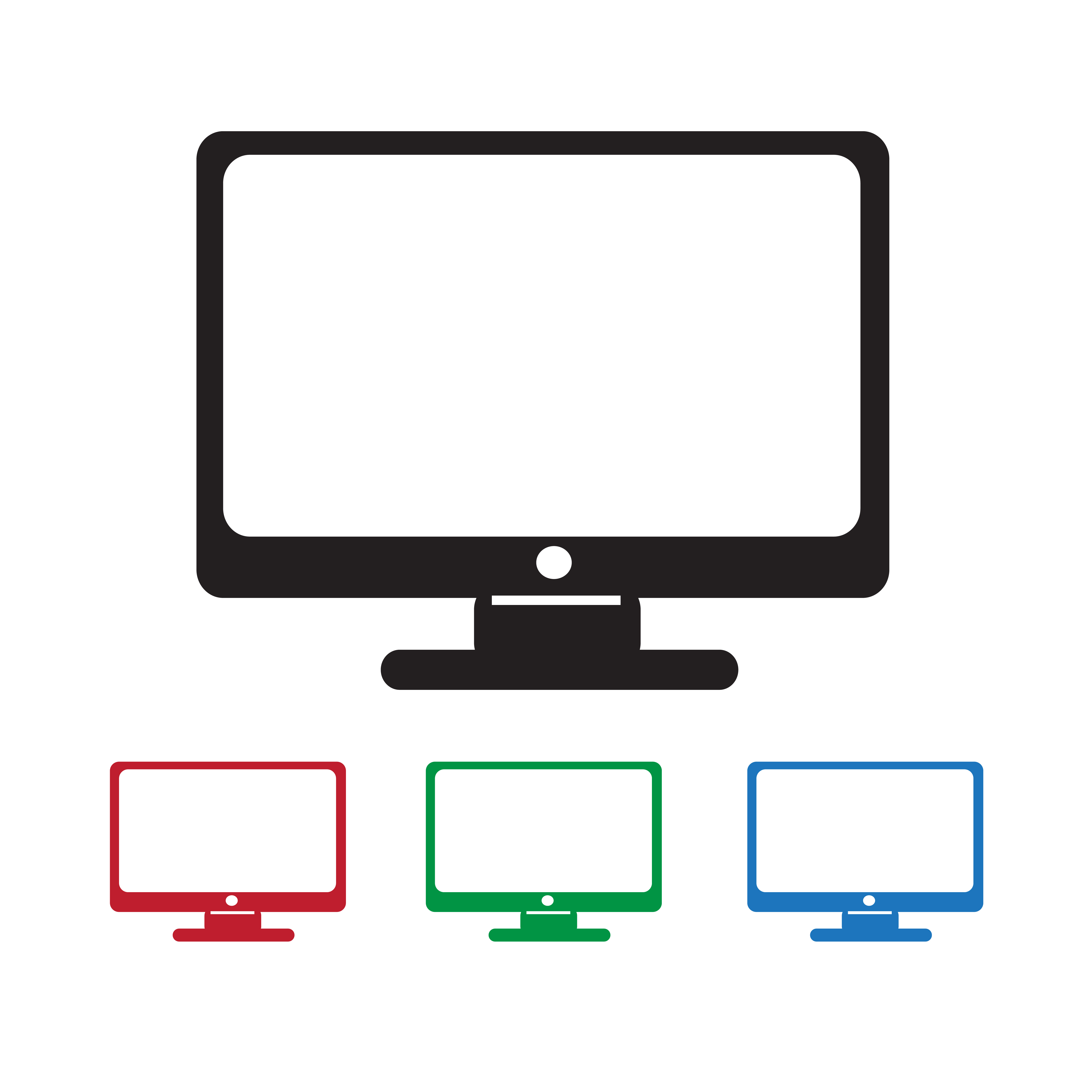 monitor icon symbol sign 627731 Vector Art at Vecteezy