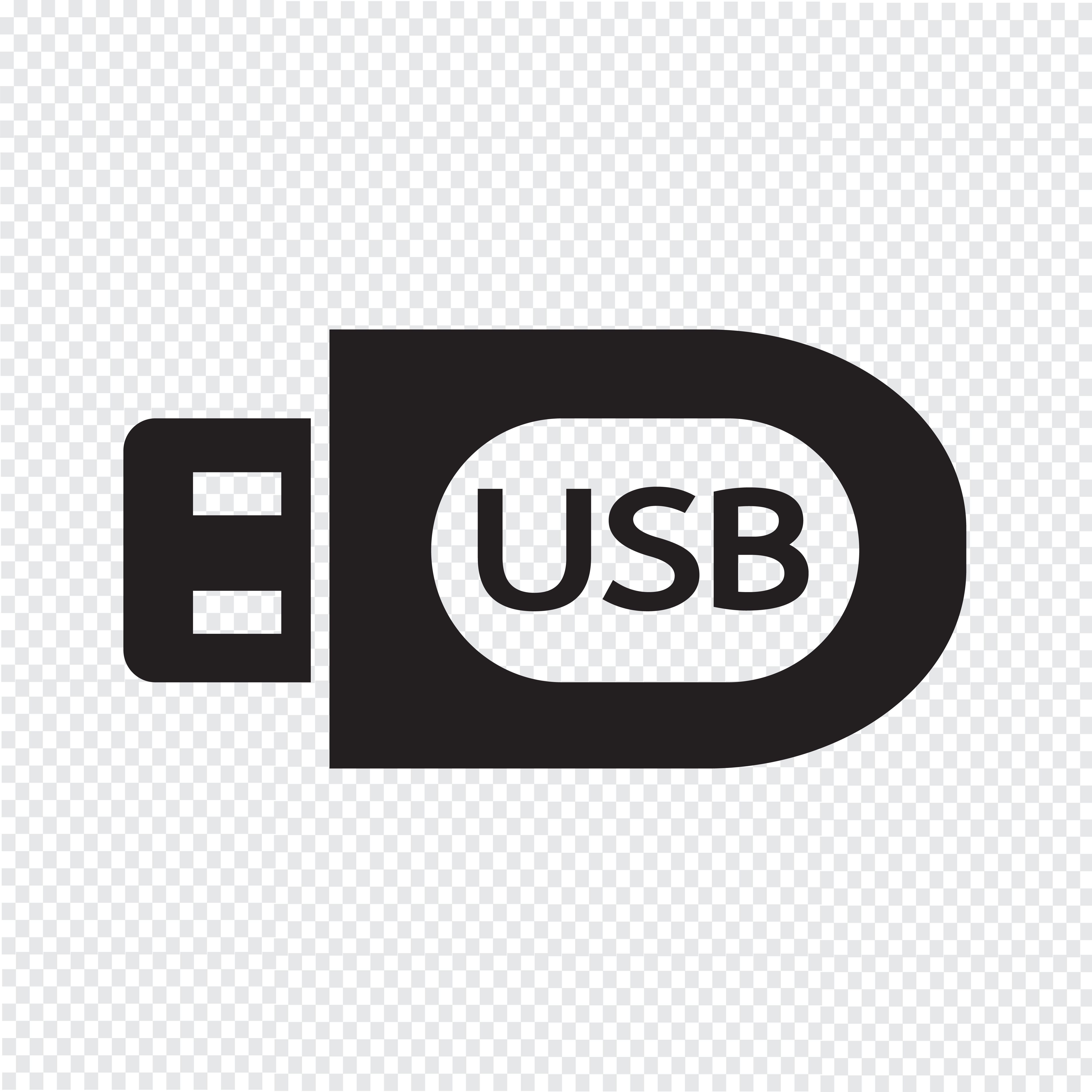 Usb Icon Symbol Sign 627733 Vector Art At Vecteezy
