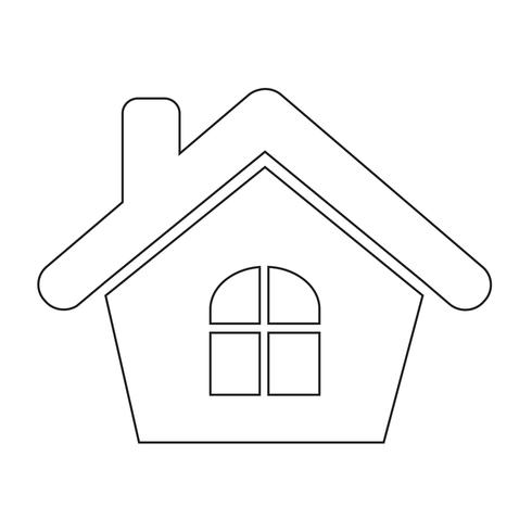 Icono de la casa símbolo de signo vector