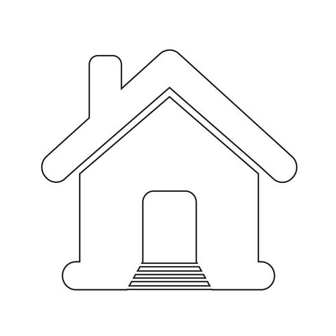 home icon  symbol sign vector