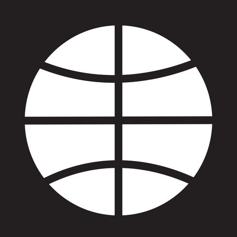 icono de baloncesto símbolo signo vector