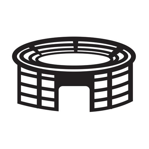 Stadium  icon  symbol sign vector