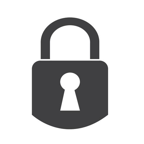 Padlock icon  symbol sign vector