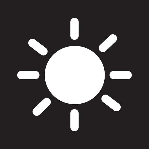 Sun Icon  symbol sign vector