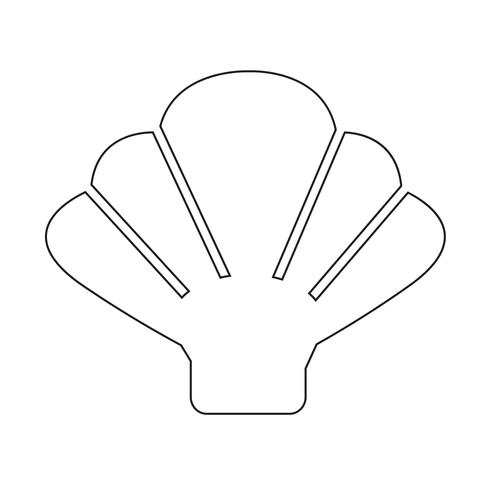 Shell icon  symbol sign vector