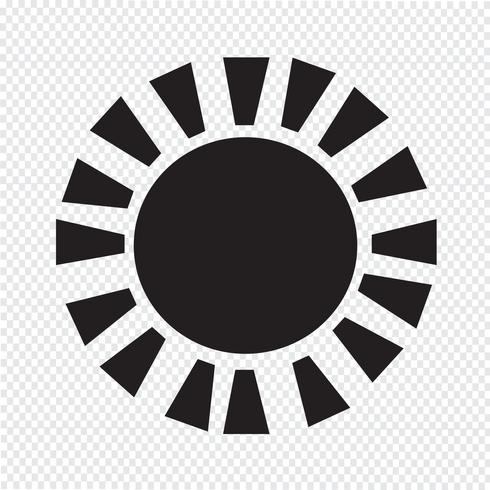 Sun Icon  symbol sign vector