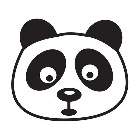 panda icon  symbol sign vector