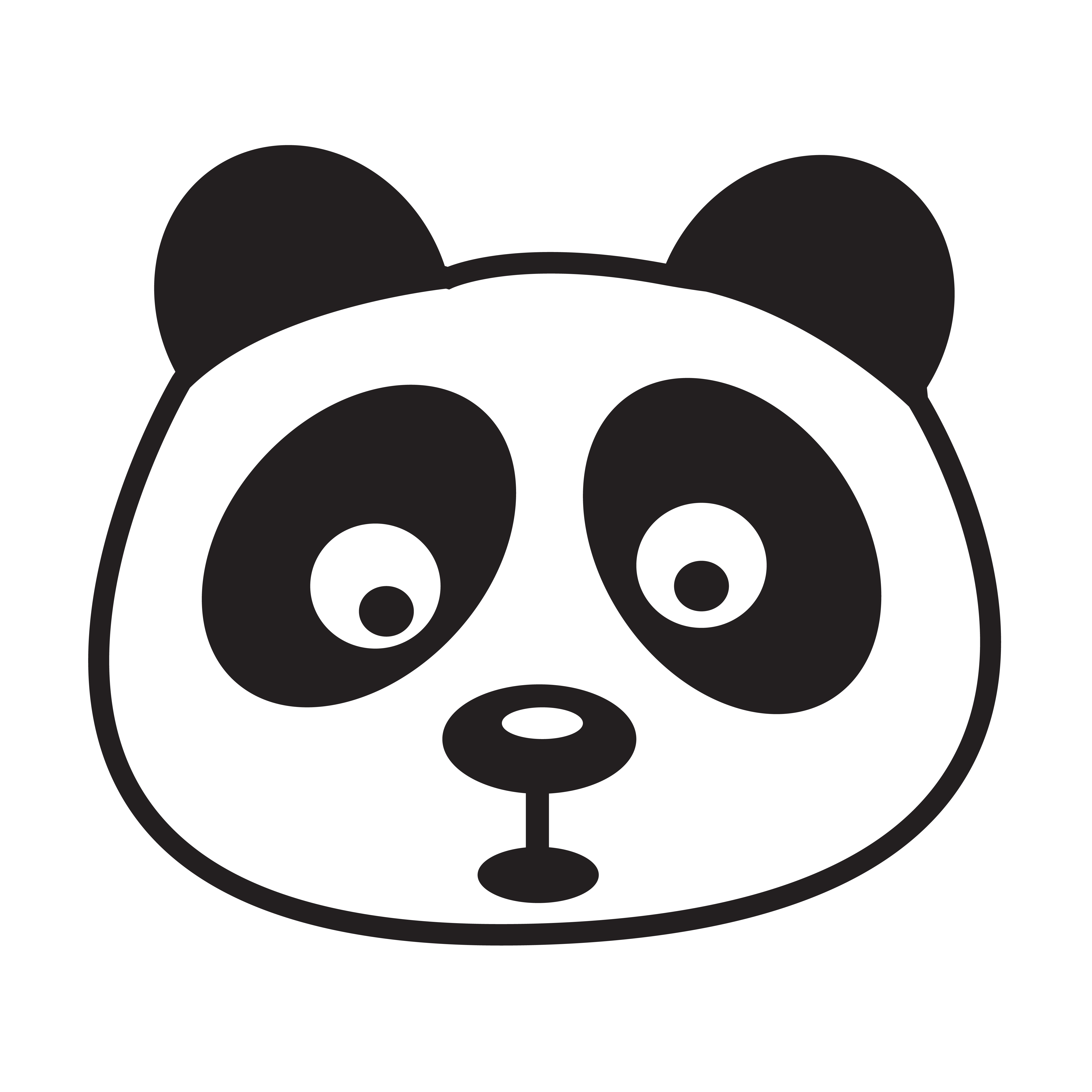 panda icon symbol sign 627916 Vector Art at Vecteezy