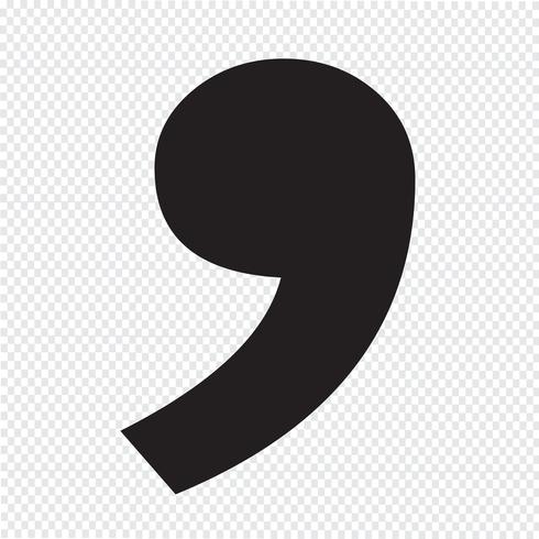 comma icon symbol sign 627929 Vector Art at Vecteezy