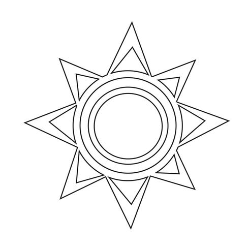 Sun Icon  symbol sign vector