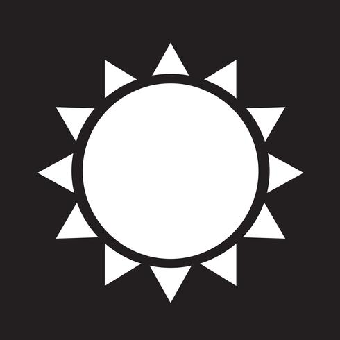 Icono de sol símbolo de signo vector