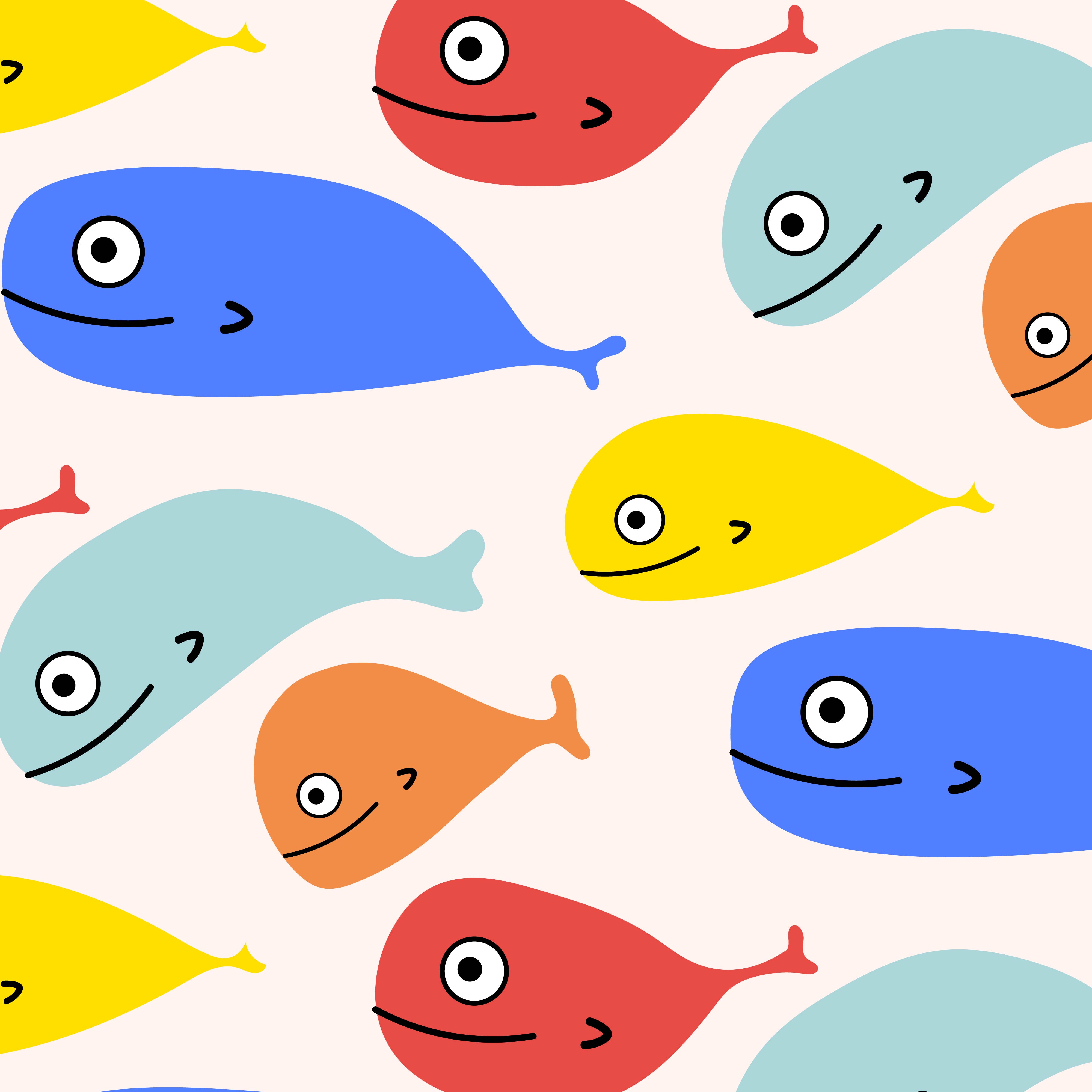 Download Abstract Colorful Fish Pattern Background. Vector ...