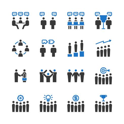 Business teamwork icon set.Vector illustration vector