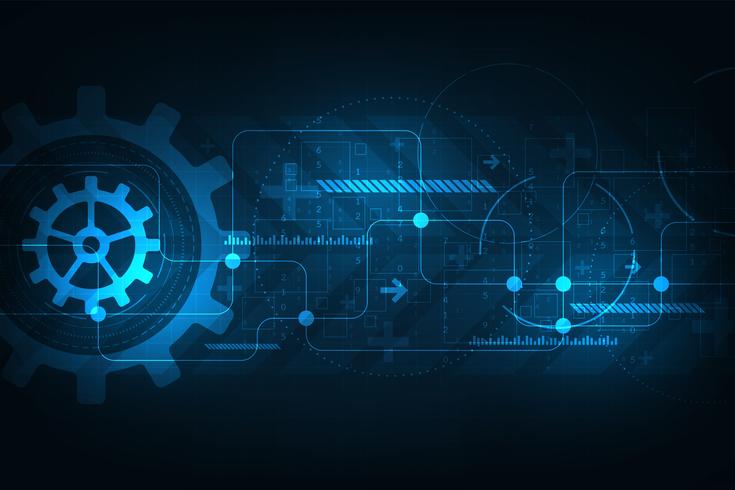 Technology and information about mechanical. vector