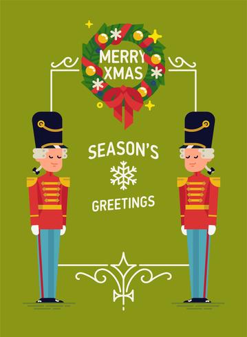 Christmas Holidays poster template vector