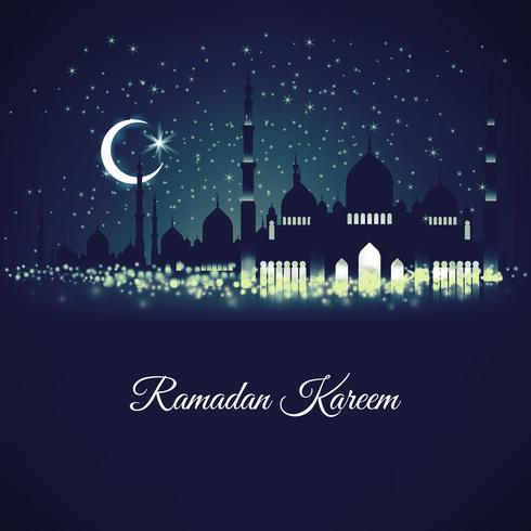 design template on Generous Ramadan vector