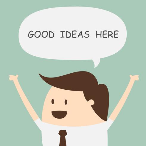 businessman have a conversation vector
