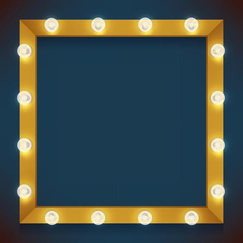 Download Square frame with bulbls - Download Free Vectors, Clipart ...