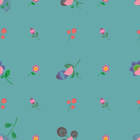 Lindo estampado de flores sin costuras para verano, otoño, primavera. vector