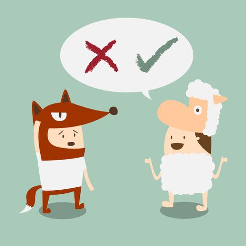 Good Or Bad vector