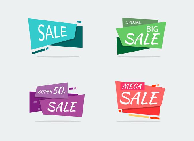 Stylish flat sale vector