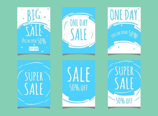 Flat style labels vector