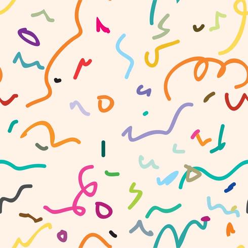 abstract seamless worm pattern vector