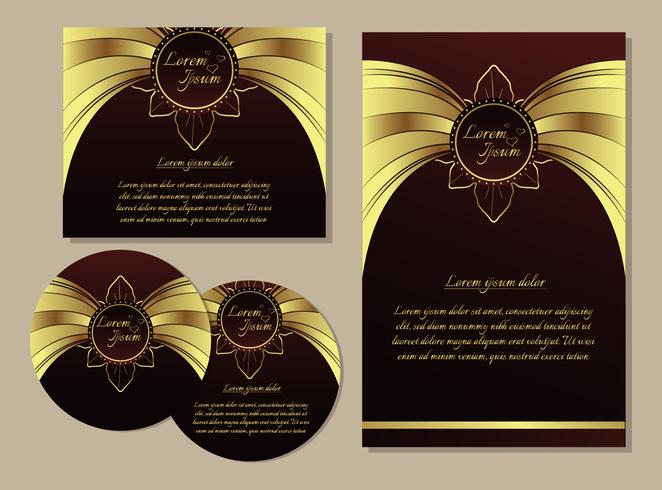 Wedding invitation card vector