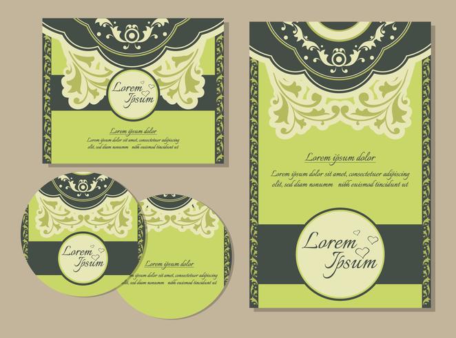 Wedding Invitation templates vector