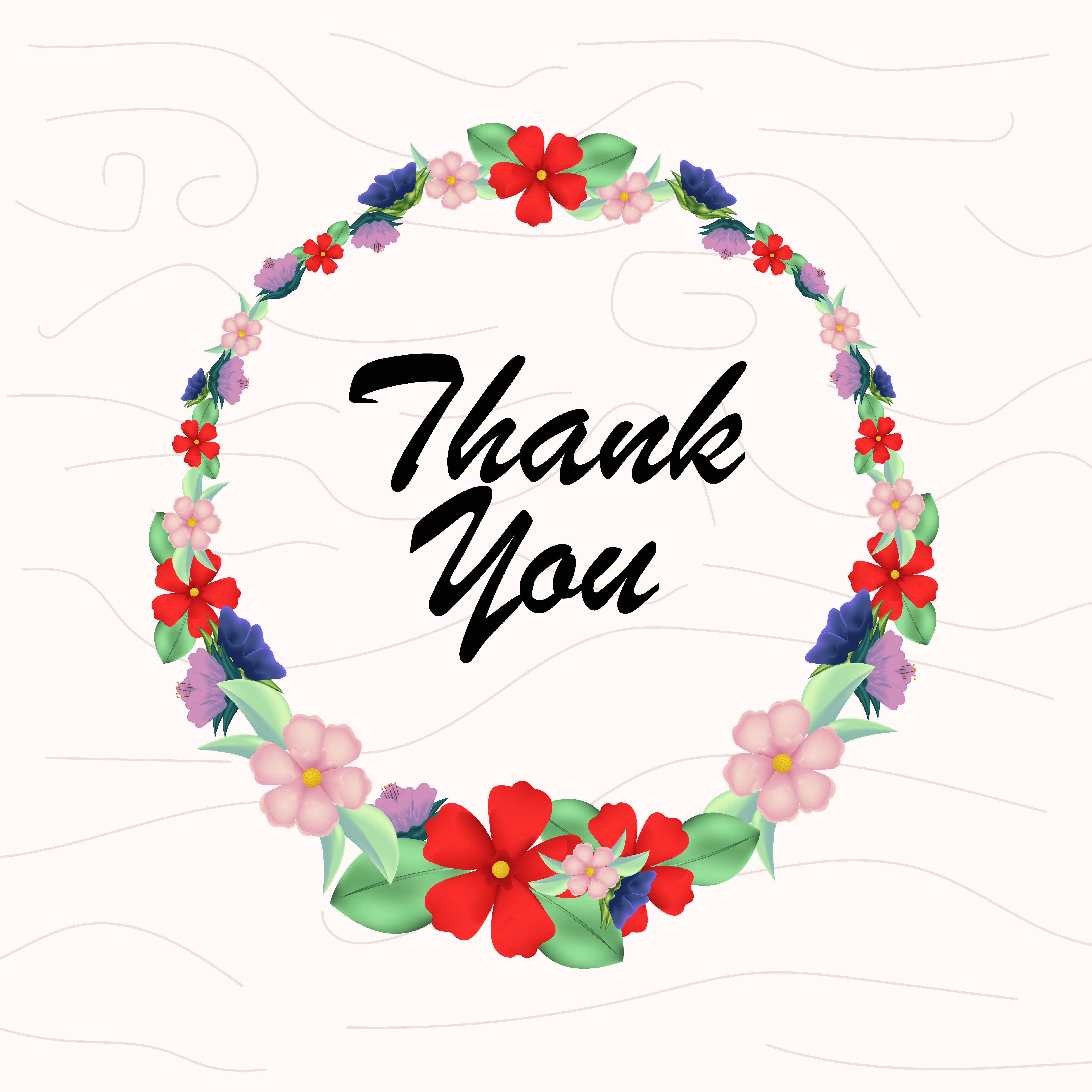Download cute floral wreath with texture background 628484 ...