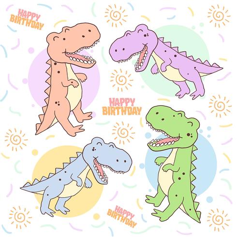 DINOSAURU T REX CUTE VECTOR