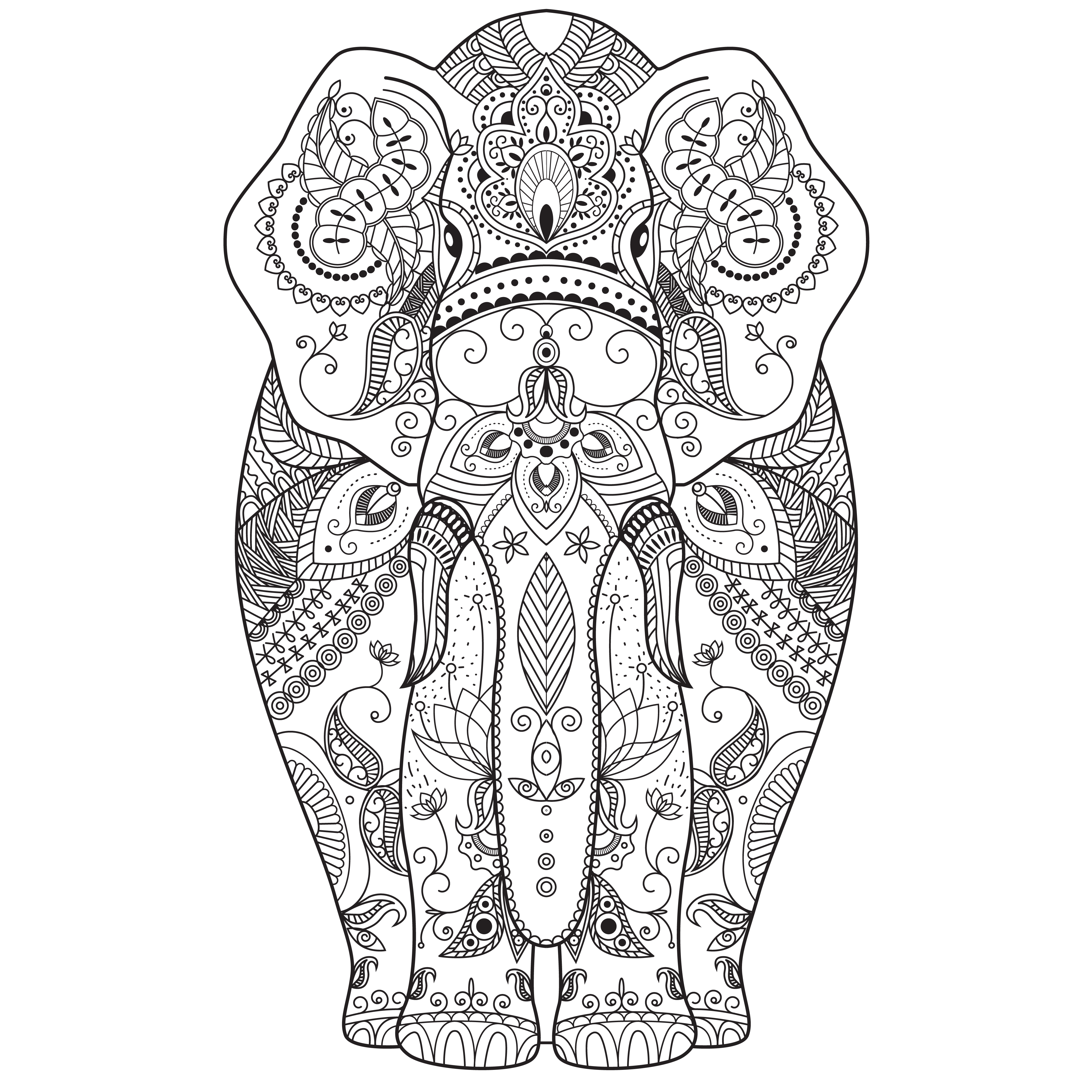 Free Free 102 Tribal Elephant Svg Free SVG PNG EPS DXF File