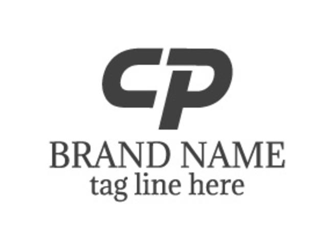 CP letter  logo design vector