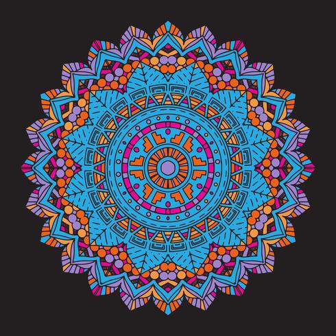 Abstract colourful mandala background  vector