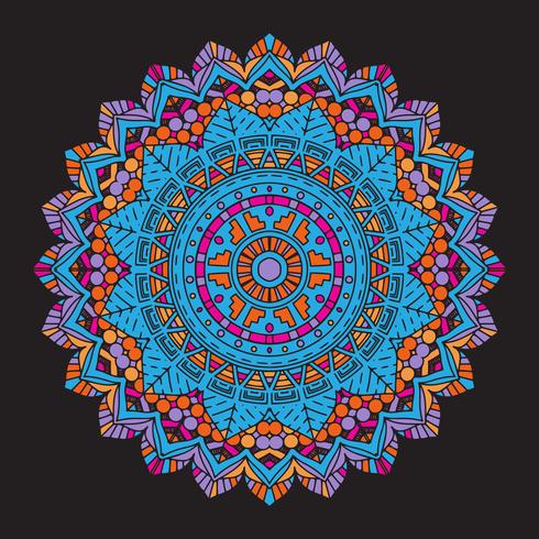 Abstract colourful mandala background  vector
