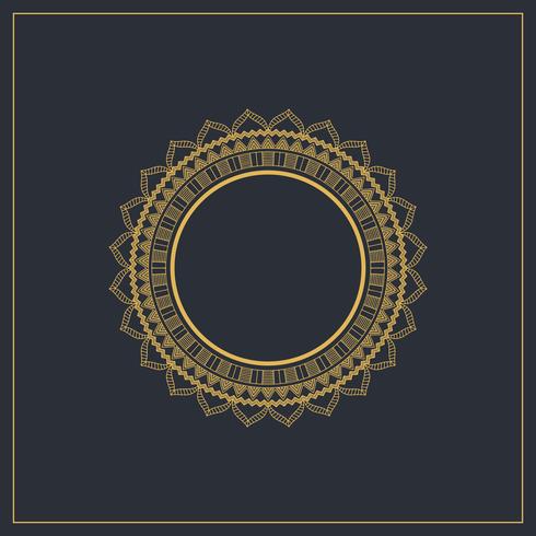 Decorative background with circular elegant frame  vector