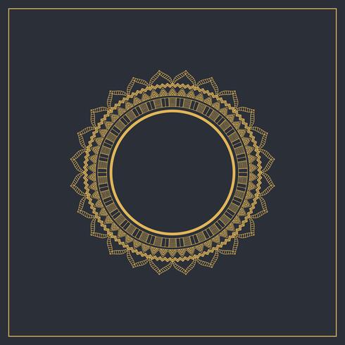 Fondo decorativo con marco circular elegante. vector