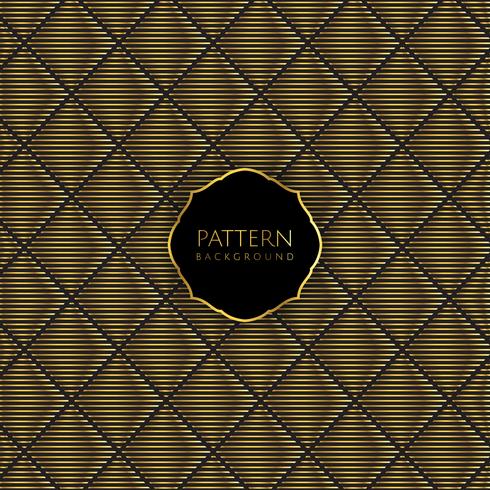 Gold and black pattern background  vector