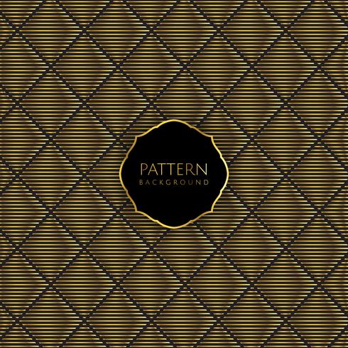 Gold and black pattern background  vector